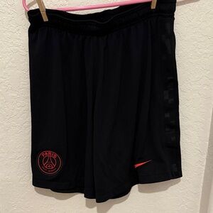 Nike Black Shorts with Red Paris Logo